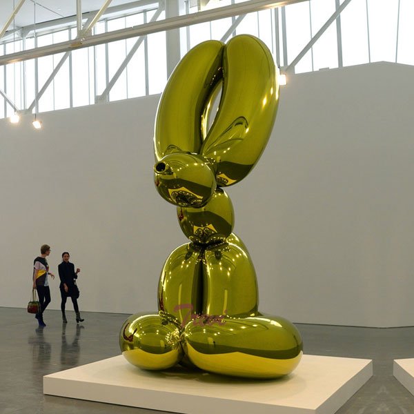 jeff koons balloon rabbit (yellow)stainless steel sculpture replica price