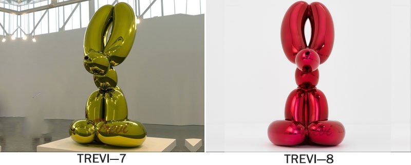 jeff koons balloon rabbit (yellow)stainless steel sculpture replicas price