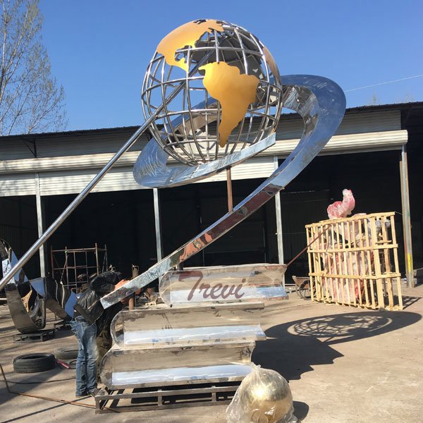 modern mirror polished metal art sculpture for backyard price