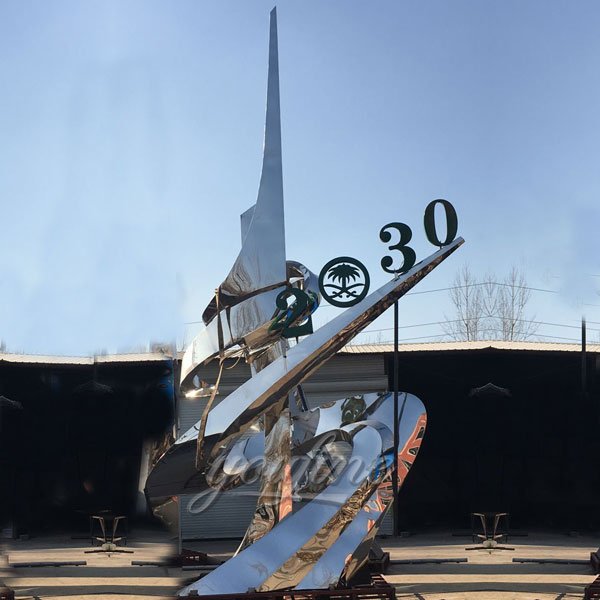 extra large modern stainless steel sculpture for sale Saudi Arabia