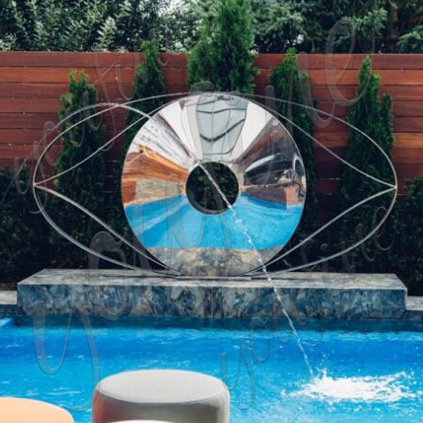 Popular modern style outdoor garden decor mirror polished ...