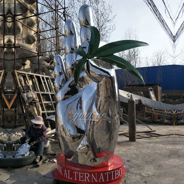 Stainless steel sculpture for outdoor for client from Saudi ...