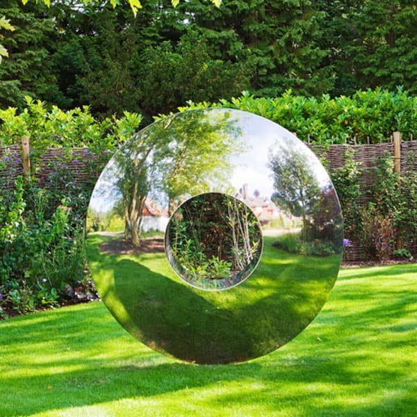 extra large mirror polished stainless steel sculpture for backyard