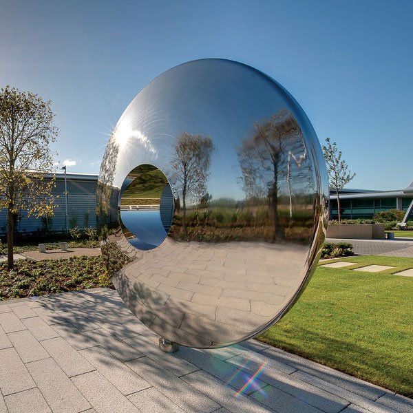 garden mirror polished stainless steel art sculptures for hotel Australia