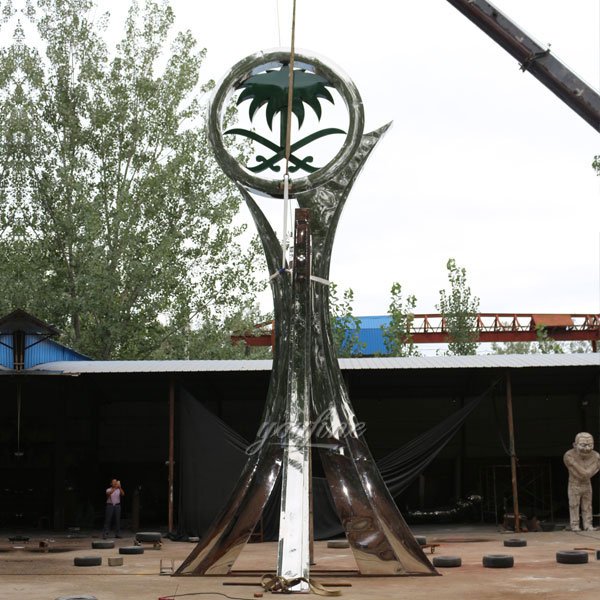 giant outdoor stainless steel sculpture for sale manufacturers