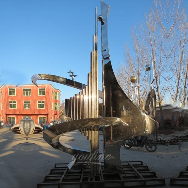 big mirror polished stainless steel sculpture USA-Ourdoor ...