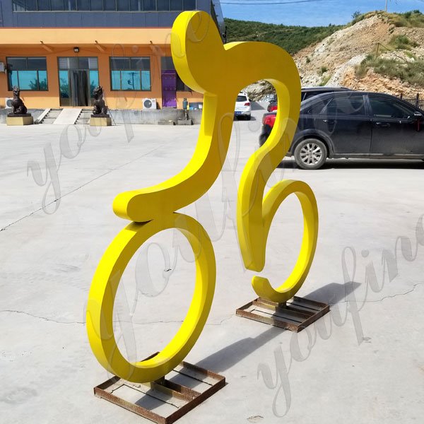 Modern large outdoor stainless steel metal sculpture for ...