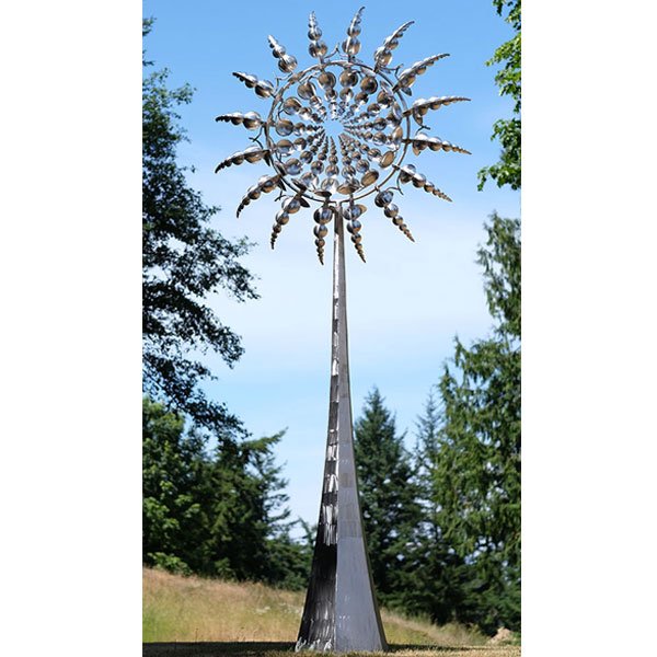 Hypnotic copper wind spinners outdoor metal sculpture buy