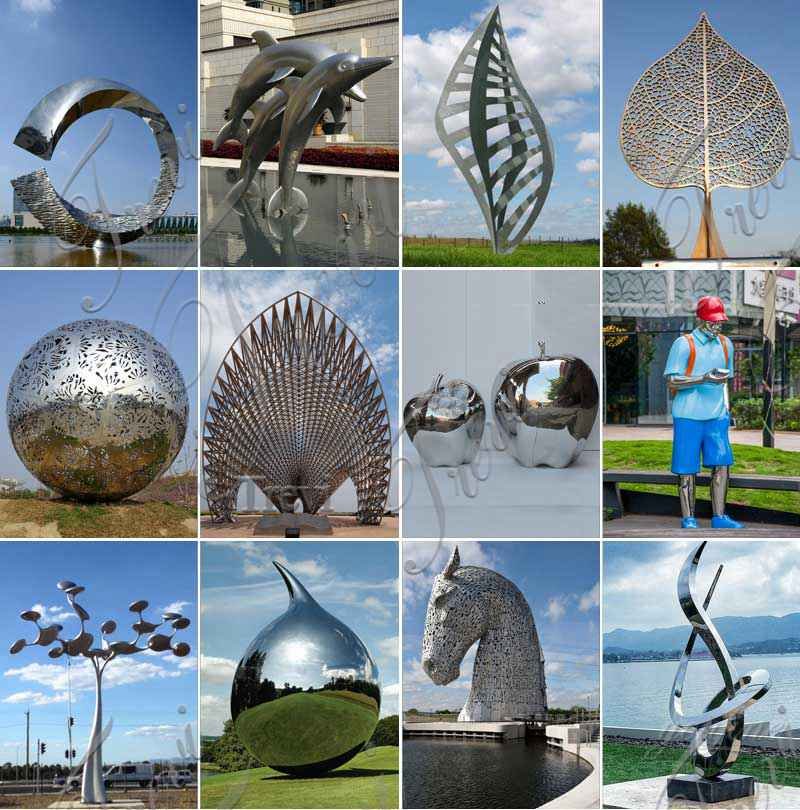 Large Outdoor Fountain Stainless Steel Sculpture Factory