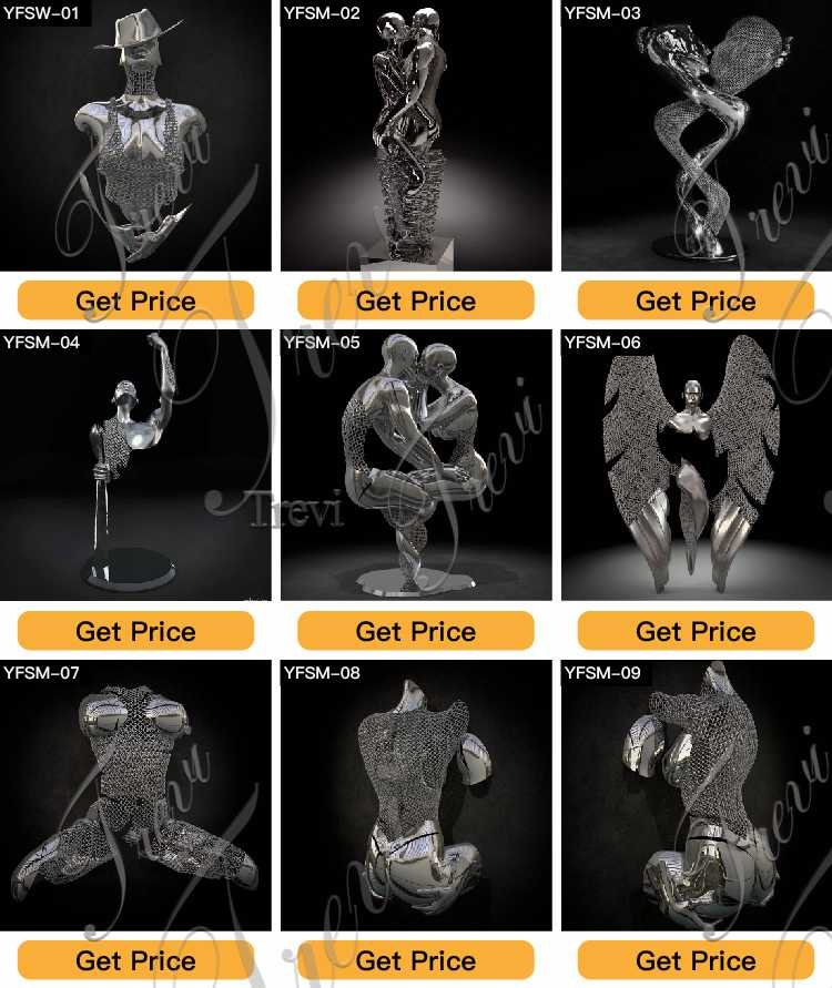 polished stainless steel sculpture