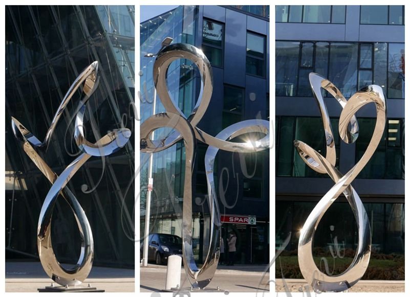 Large Metal Sculptures for Public Park Stainless Steel Sculpture Factory CSS-220