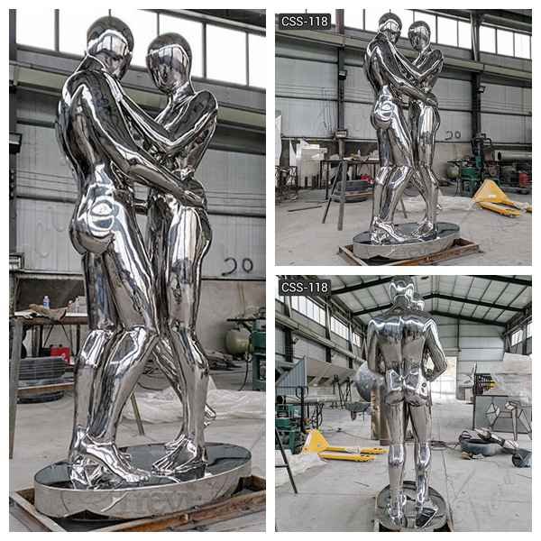 Stainless Steel Figure Sculpture Outdoor Metal Sculptures for Sale