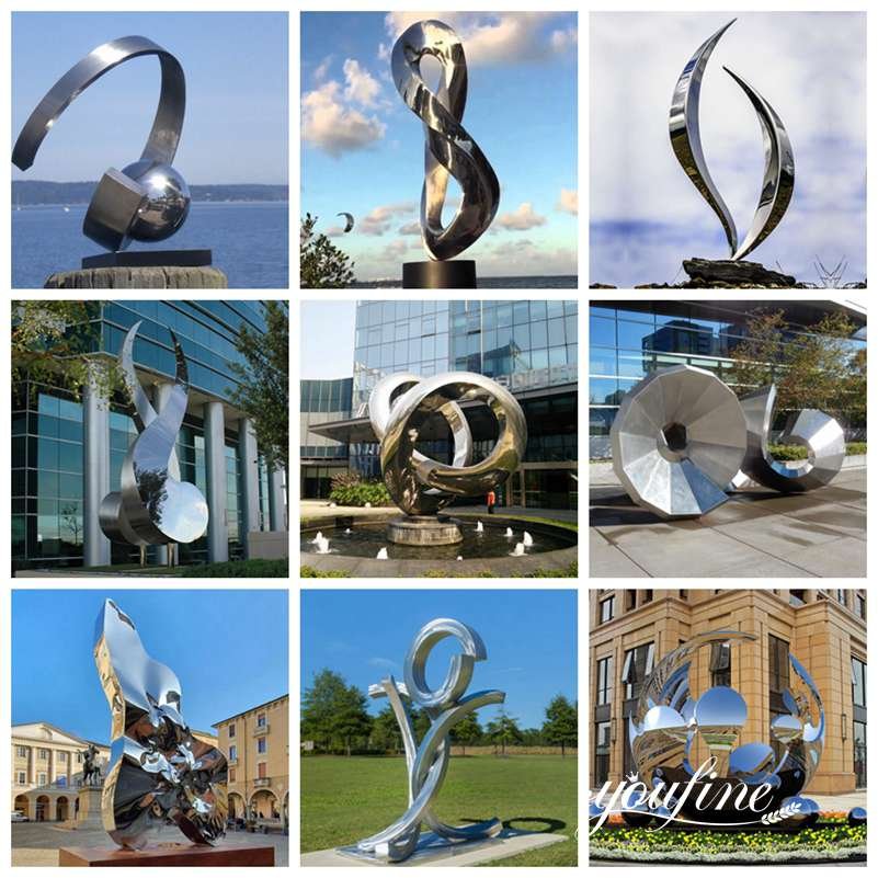 Abstract Metal Sculpture for Outdoors for Sale