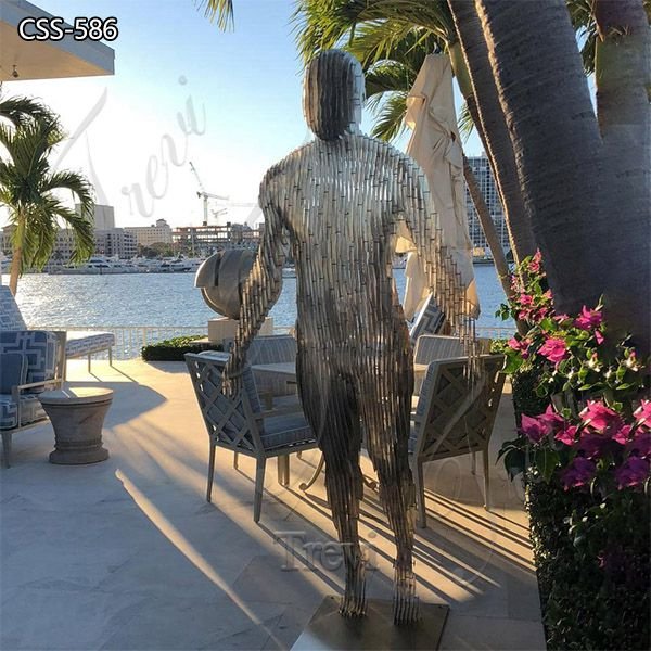 Disappearing Sculpture Metal Modern Outdoor Art on Sale CSS-586