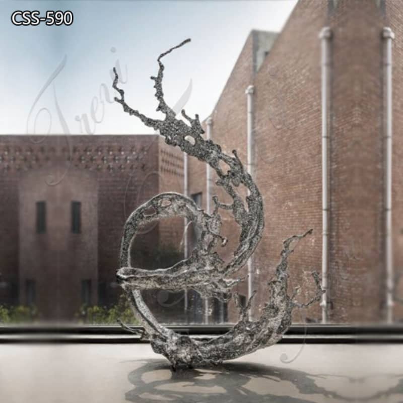 Outdoor Art Stainless Steel Garden Sculptures for Sale CSS-590 (2)