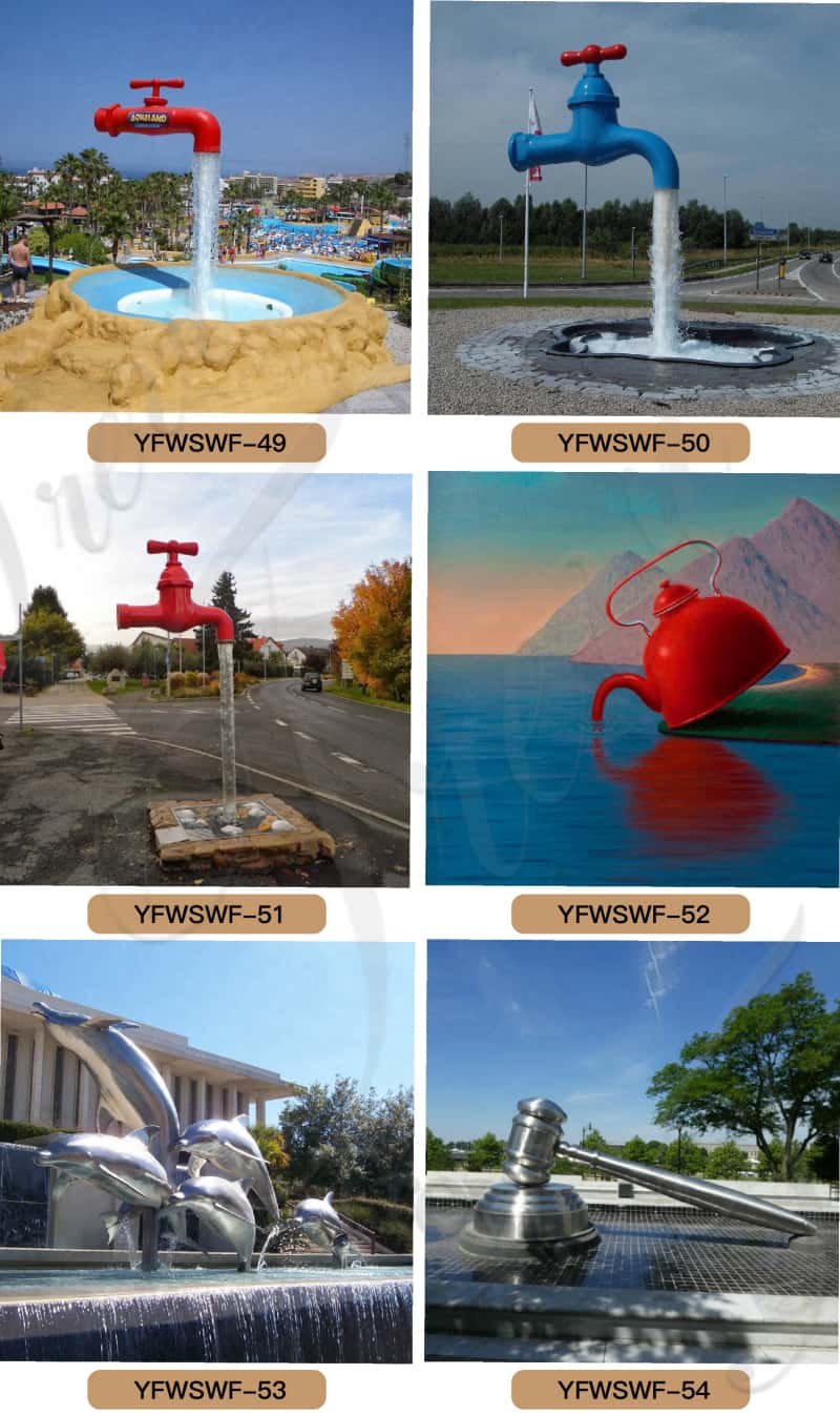 Metal water fountain - Trevi Sculpture