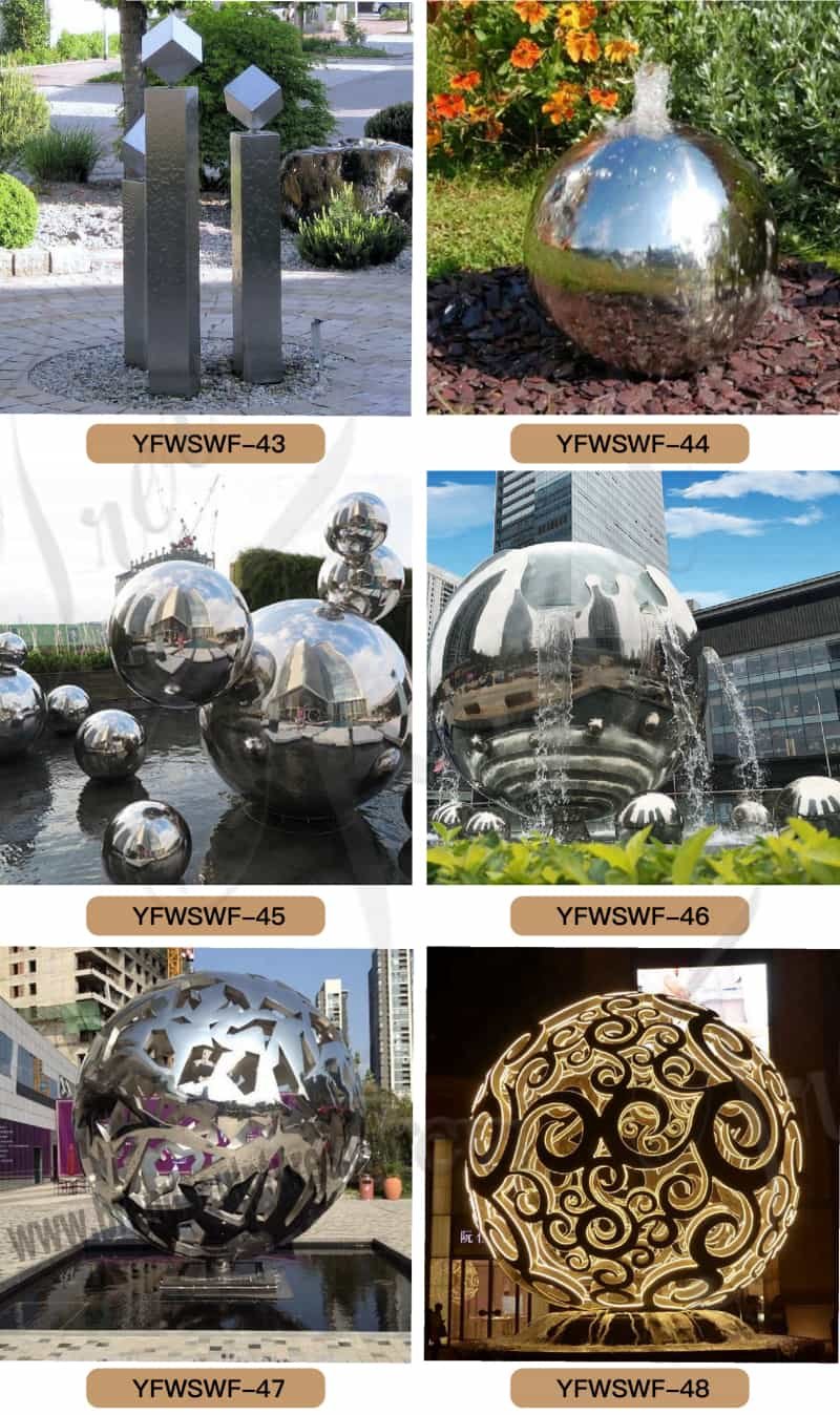 Stainless steel fountain - Trevi Sculpture