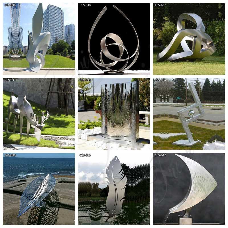 abstract stainless steel sculpture - Trevi Sculpture