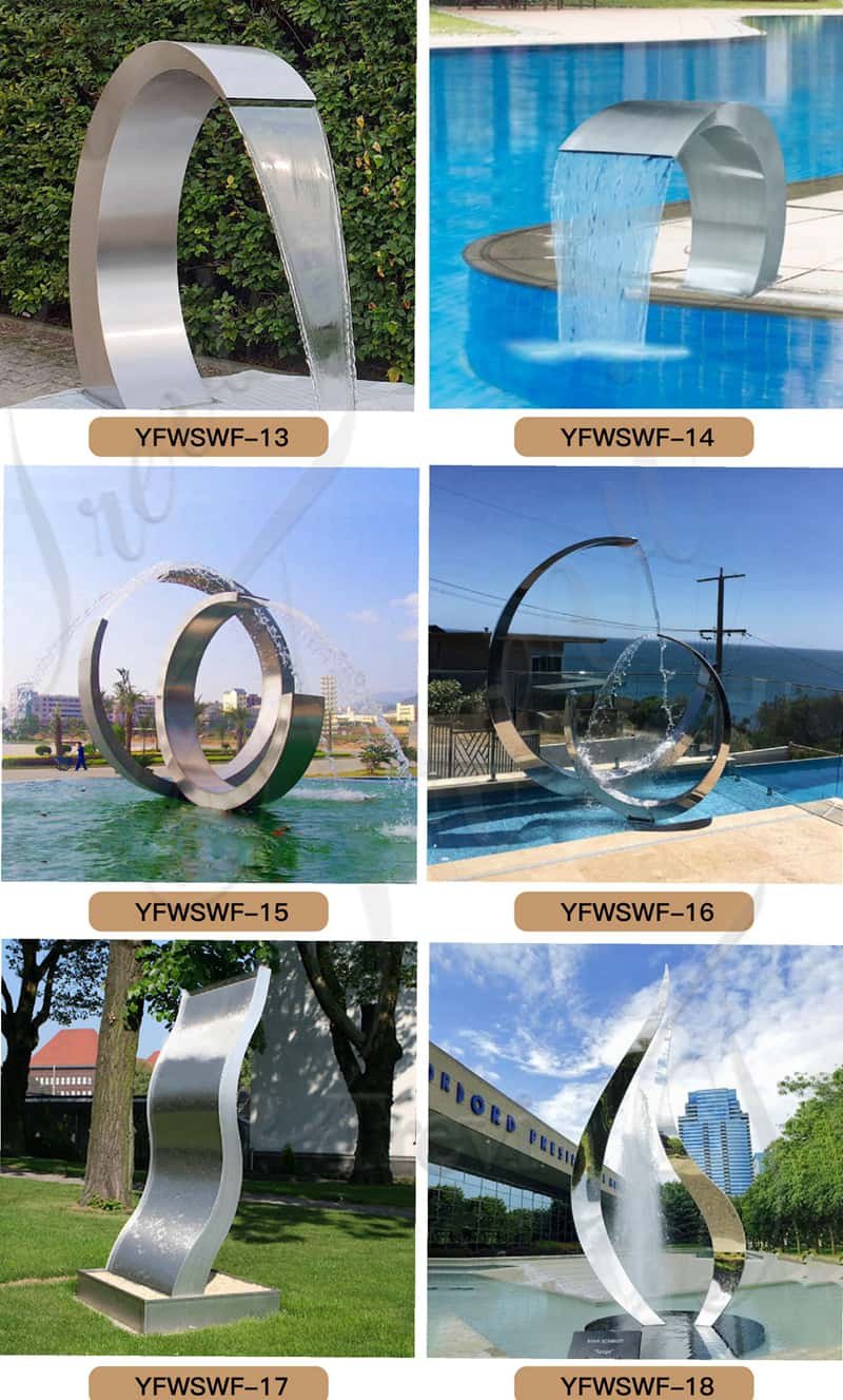 modern water fountain garden - Trevi Sculpture