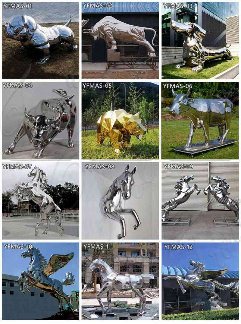 stainless steel rabbit sculpture- YouFine Sculpture