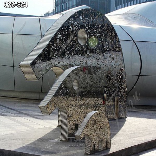 Exquisite Metal Elephant Sculpture Outdoor Decor Supplier CSS-824