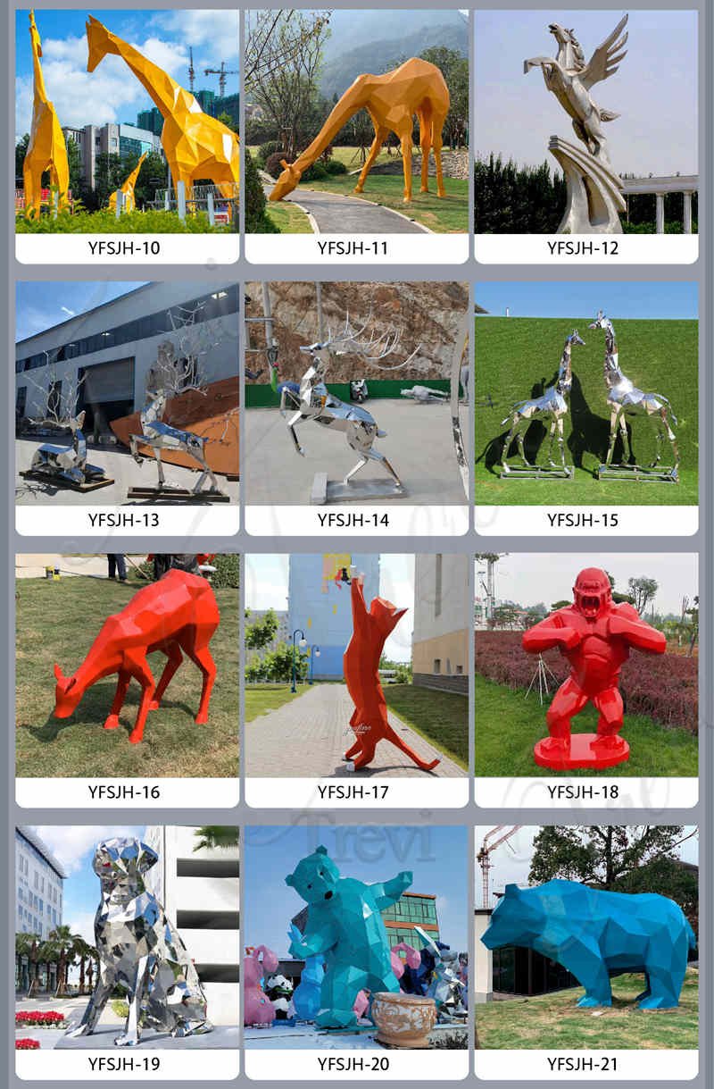 stainless steel animal sculpture -Trevi Sculpture