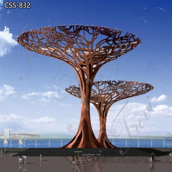 Large Metal Tree Sculpture Outdoor Decor Manufacturer CSS-832